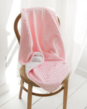 Monogrammed Baby Blanket in Tan "Bloom"